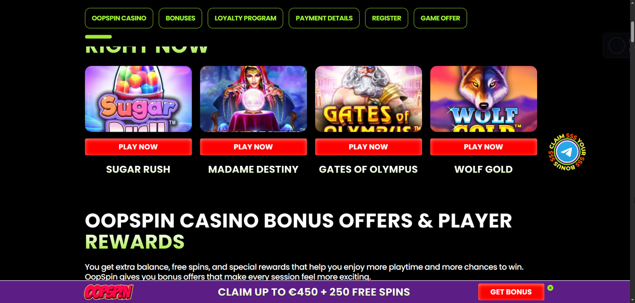 Oopspin Casino – Plateforme de Jeux Moderne 2026 Casino